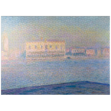 puzzleplate The Doge's Palace Seen from San Giorgio Maggiore (1908) by Claude Monet 1000 Jigsaw Puzzle
