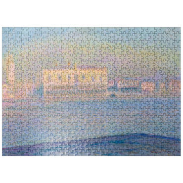 puzzleplate The Doges Palace Seen from San Giorgio Maggiore 1908 by Claude Monet 500 Jigsaw Puzzle