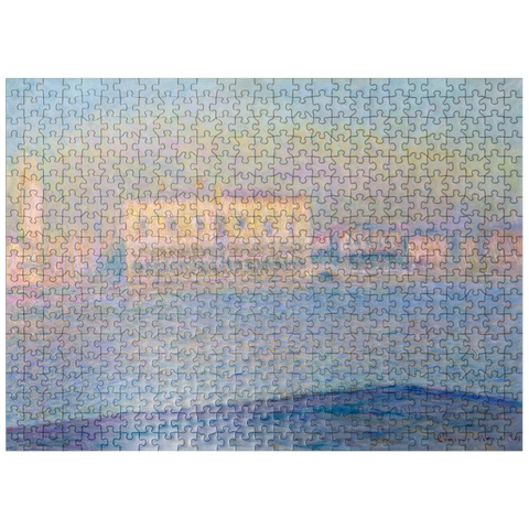 puzzleplate The Doges Palace Seen from San Giorgio Maggiore 1908 by Claude Monet 500 Jigsaw Puzzle