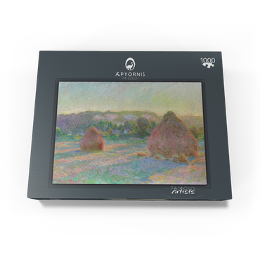 Stacks of Wheat, End of Summer (1890-1891) by Claude Monet 1000 Jigsaw Puzzle box view1