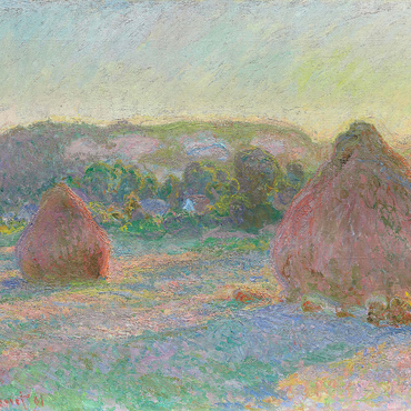 Stacks of Wheat, End of Summer (1890-1891) by Claude Monet 1000 Jigsaw Puzzle 3D Modell
