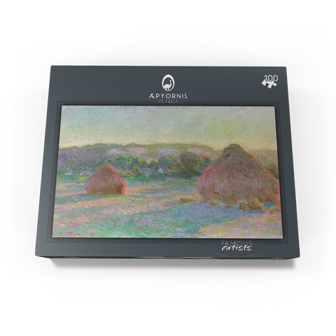Stacks of Wheat End of Summer 1890-1891 by Claude Monet 100 Jigsaw Puzzle box view1