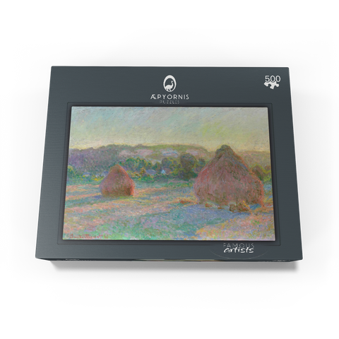 Stacks of Wheat End of Summer 1890-1891 by Claude Monet 500 Jigsaw Puzzle box view1