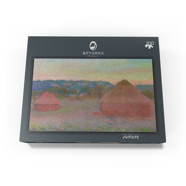 Haystacks End of Day Autumn 1890-1891 by Claude Monet 100 Jigsaw Puzzle box view1