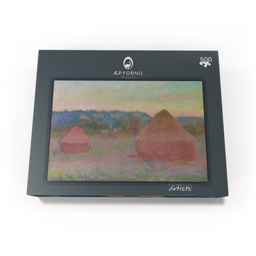 Haystacks End of Day Autumn 1890-1891 by Claude Monet 500 Jigsaw Puzzle box view1