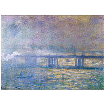 puzzleplate Claude Monet's Charing Cross Bridge (1903) 1000 Jigsaw Puzzle