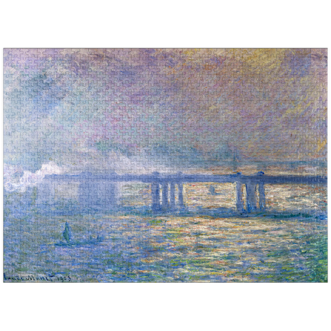 puzzleplate Claude Monet's Charing Cross Bridge (1903) 1000 Jigsaw Puzzle