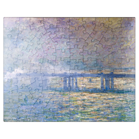 puzzleplate Claude Monets Charing Cross Bridge 1903 100 Jigsaw Puzzle
