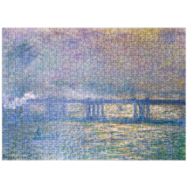 puzzleplate Claude Monets Charing Cross Bridge 1903 500 Jigsaw Puzzle