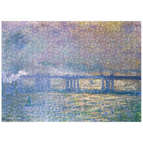puzzleplate Claude Monets Charing Cross Bridge 1903 500 Jigsaw Puzzle