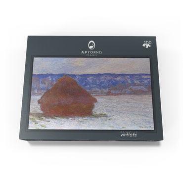 Stack of Wheat Snow Effect Overcast Day 1890-1891 by Claude Monet 100 Jigsaw Puzzle box view1