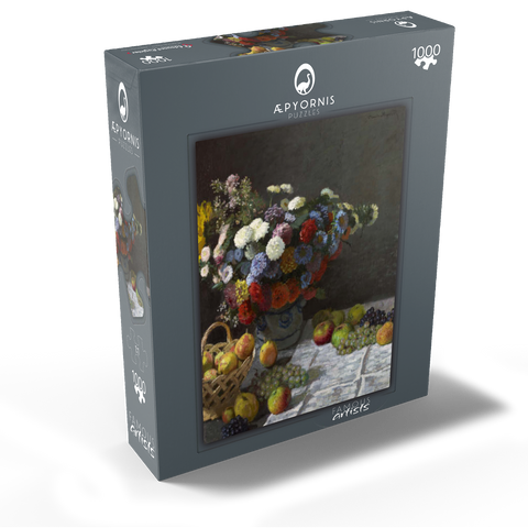Still Life with Flowers and Fruit (1869) by Claude Monet 1000 Jigsaw Puzzle box view1