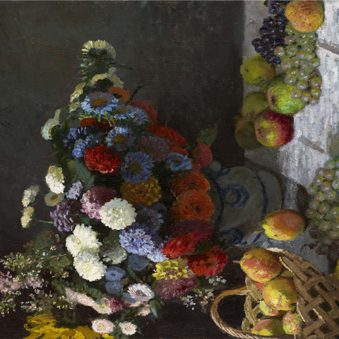 Still Life with Flowers and Fruit (1869) by Claude Monet 1000 Jigsaw Puzzle 3D Modell