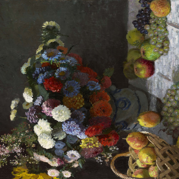 Still Life with Flowers and Fruit 1869 by Claude Monet 500 Jigsaw Puzzle 3D Modell