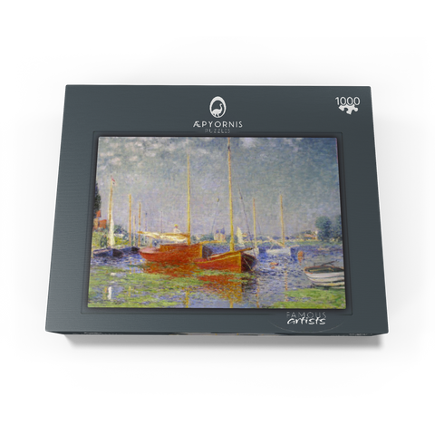 Claude Monet's Red Boats at Argenteuil (1875) 1000 Jigsaw Puzzle box view1