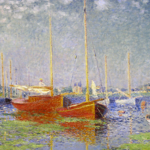 Claude Monet's Red Boats at Argenteuil (1875) 1000 Jigsaw Puzzle 3D Modell