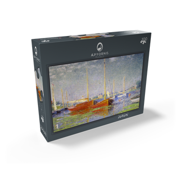Claude Monets Red Boats at Argenteuil 1875 100 Jigsaw Puzzle box view1