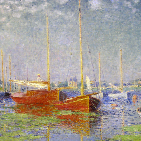Claude Monets Red Boats at Argenteuil 1875 500 Jigsaw Puzzle 3D Modell