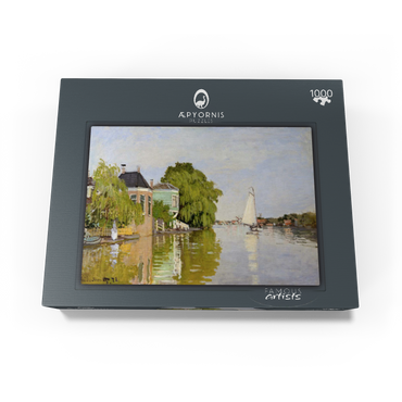 Houses on the Achterzaan (1871) by Claude Monet 1000 Jigsaw Puzzle box view1