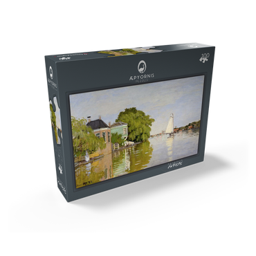 Houses on the Achterzaan 1871 by Claude Monet 100 Jigsaw Puzzle box view1