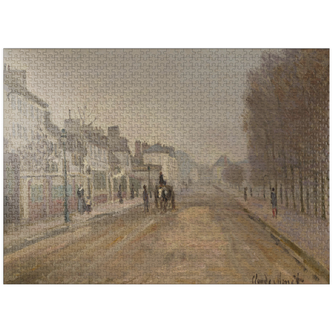 puzzleplate Boulevard Héloise, Argenteuil (1872) by Claude Monet 1000 Jigsaw Puzzle