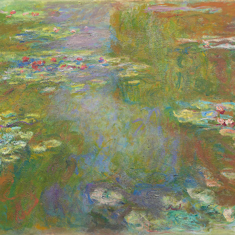 Water Lily Pond (1917-1919) by Claude Monet 1000 Jigsaw Puzzle 3D Modell