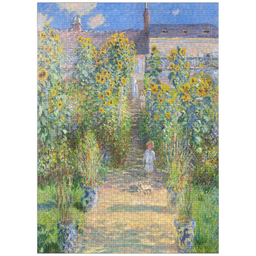 puzzleplate The Artist's Garden at Vétheuil (1881) by Claude Monet 1000 Jigsaw Puzzle