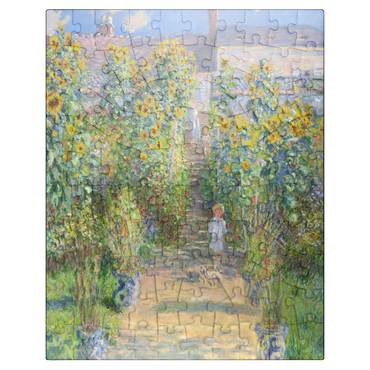 puzzleplate The Artists Garden at Vétheuil 1881 by Claude Monet 100 Jigsaw Puzzle