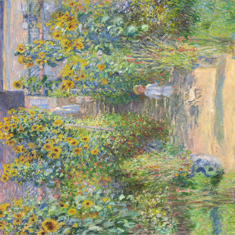 The Artists Garden at Vétheuil 1881 by Claude Monet 100 Jigsaw Puzzle 3D Modell