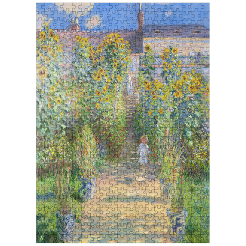 puzzleplate The Artists Garden at Vétheuil 1881 by Claude Monet 500 Jigsaw Puzzle