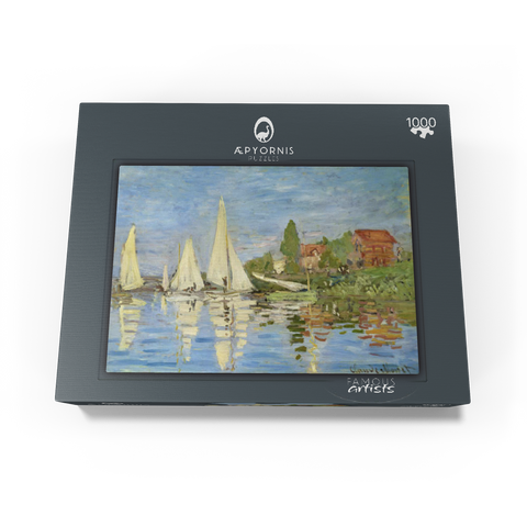 Claude Monet's Regattas at Argenteuil (1872) 1000 Jigsaw Puzzle box view1