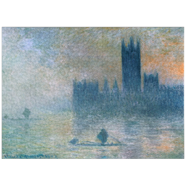puzzleplate The Houses of Parliament (Effect of Fog) (1903-1904) by Claude Monet 1000 Jigsaw Puzzle