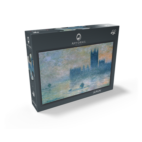 The Houses of Parliament Effect of Fog 1903-1904 by Claude Monet 100 Jigsaw Puzzle box view1