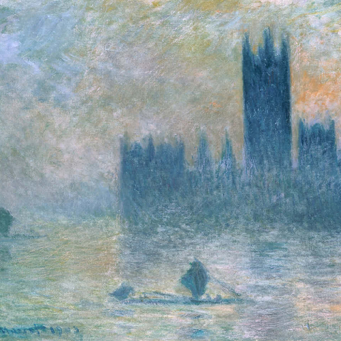 The Houses of Parliament Effect of Fog 1903-1904 by Claude Monet 100 Jigsaw Puzzle 3D Modell