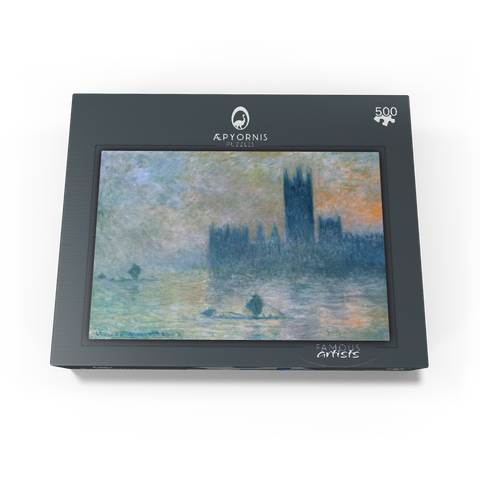 The Houses of Parliament Effect of Fog 1903-1904 by Claude Monet 500 Jigsaw Puzzle box view1