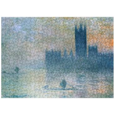 puzzleplate The Houses of Parliament Effect of Fog 1903-1904 by Claude Monet 500 Jigsaw Puzzle