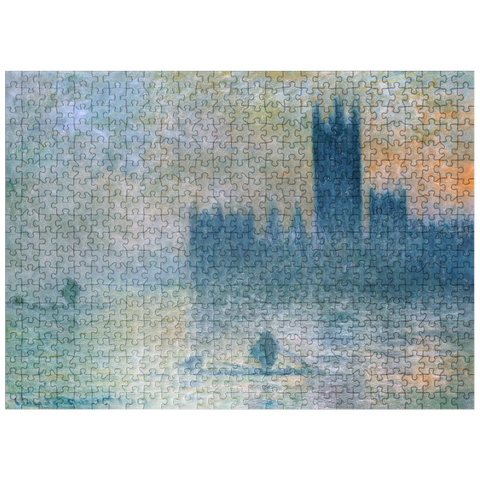 puzzleplate The Houses of Parliament Effect of Fog 1903-1904 by Claude Monet 500 Jigsaw Puzzle