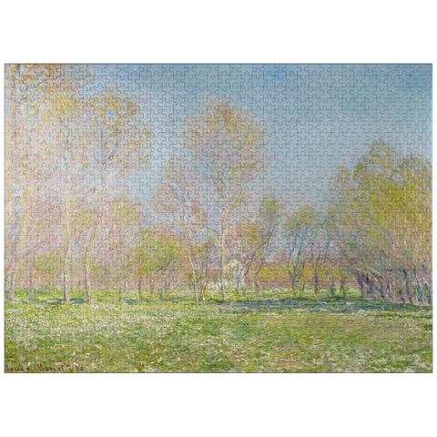 puzzleplate Claude Monet's Spring in Giverny (1890) 1000 Jigsaw Puzzle
