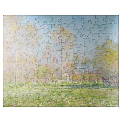 puzzleplate Claude Monets Spring in Giverny 1890 100 Jigsaw Puzzle