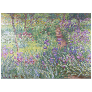 puzzleplate The Artist's Garden in Giverny (1900) by Claude Monet 1000 Jigsaw Puzzle
