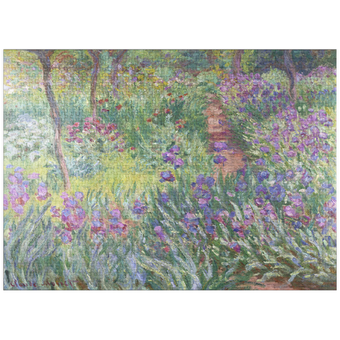 puzzleplate The Artist's Garden in Giverny (1900) by Claude Monet 1000 Jigsaw Puzzle