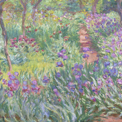 The Artist's Garden in Giverny (1900) by Claude Monet 1000 Jigsaw Puzzle 3D Modell