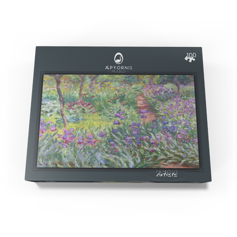 The Artists Garden in Giverny 1900 by Claude Monet 100 Jigsaw Puzzle box view1
