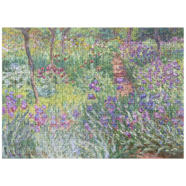 puzzleplate The Artists Garden in Giverny 1900 by Claude Monet 500 Jigsaw Puzzle