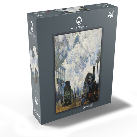 Claude Monets Arrival of the Normandy Train 1877 100 Jigsaw Puzzle box view1
