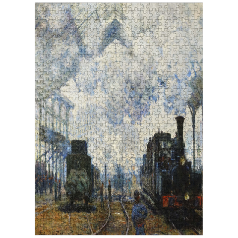 puzzleplate Claude Monets Arrival of the Normandy Train 1877 500 Jigsaw Puzzle