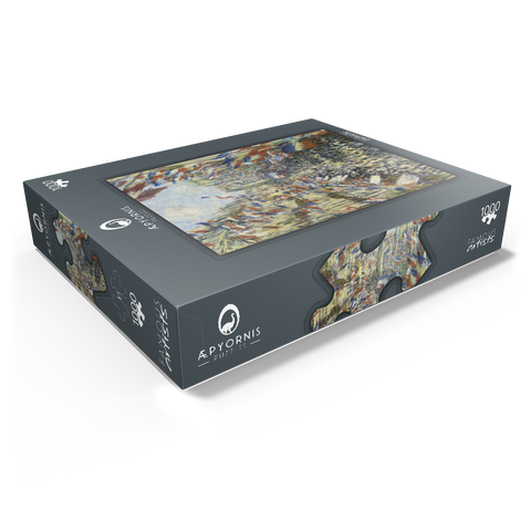 Claude Monet's The Rue Montorgueil in Paris (1878) 1000 Jigsaw Puzzle box view1