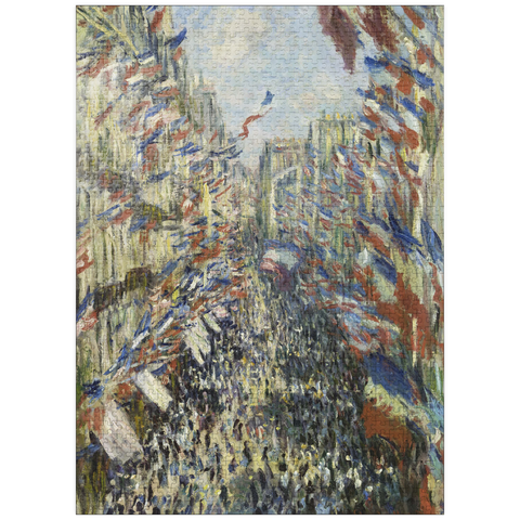 puzzleplate Claude Monet's The Rue Montorgueil in Paris (1878) 1000 Jigsaw Puzzle