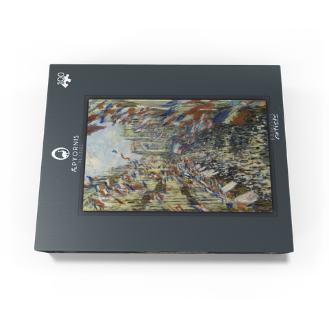 Claude Monets The Rue Montorgueil in Paris 1878 100 Jigsaw Puzzle box view1