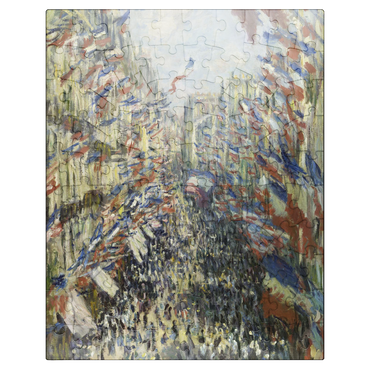 puzzleplate Claude Monets The Rue Montorgueil in Paris 1878 100 Jigsaw Puzzle